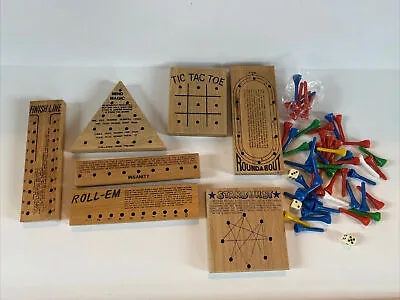 Cardinal Industries Solid Wood Board Game Lot Of 7 MIND MAGIC Teasers • $7.25