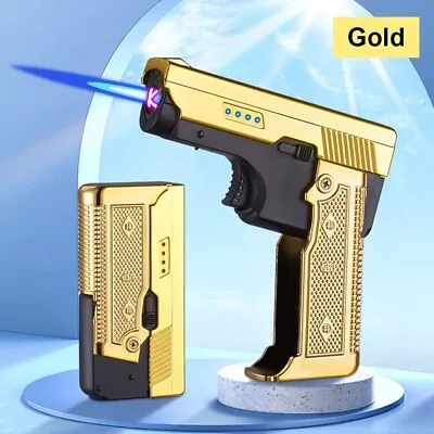 Windproof Gas-Electric Plasma Type C USB Rechargable Lighter Folding  • $24.57