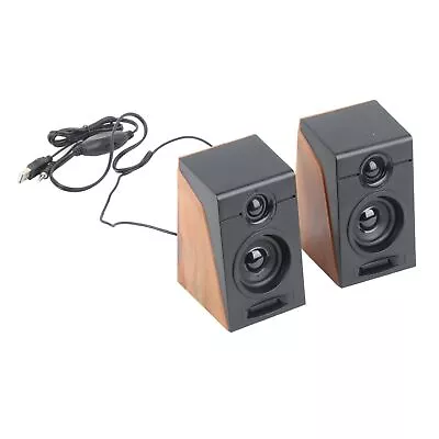 Computer Speakers Convenient HiFi Deep Bass USB Wired Speakers For Laptops For • £17.19