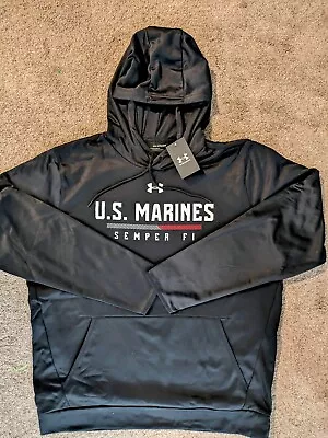 Marines Under Armour  Semper Fi  Sweatshirt Black 2XL • $39