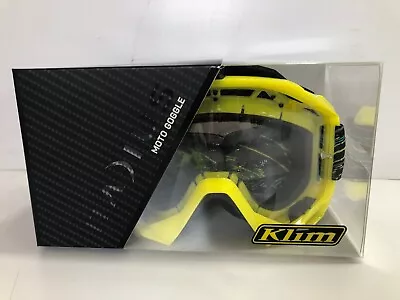 Klim Radius Moto Goggle - Scarred Voltage Clear - 3049-000-300-000 • $33.99