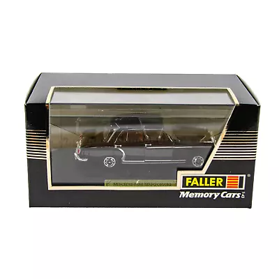 Faller Memory Cars Mercedes Benz 220 S Ponton Black 1:43 Scale Diecast Model Car • $50.01
