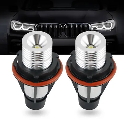 Marker Angel Eyes LED Light Bulbs Error Free Halo Ring Fits For BMW E39 E60 525i • $15.99
