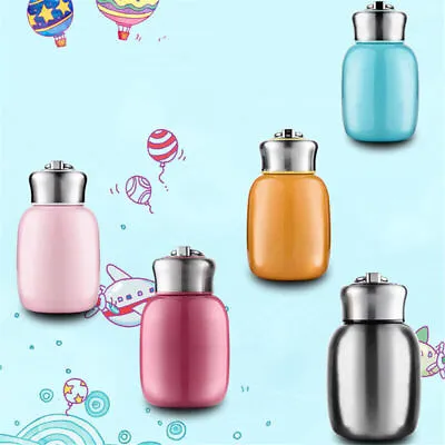200ML Mini Travel Stainless Vacuum Flask Insulated Thermos Cup Water Bottle Mug • £10.99