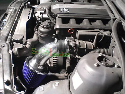 Black Blue Air Intake System Kit&Filter For 1998-2005 BMW E46 323 325 328 330 • $44