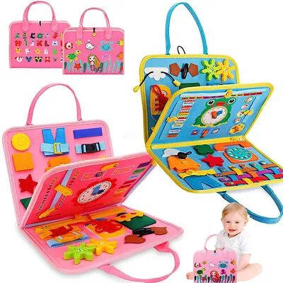 Toddler Montessori Busy Board Intelligence Learning Toys Sensory Board Baby Toy • $16.89