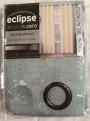 Eclipse Absolute Zero 100% Blackout 1 Grommet Panel Curtains 50 ×84  New! #A55 • $19.65