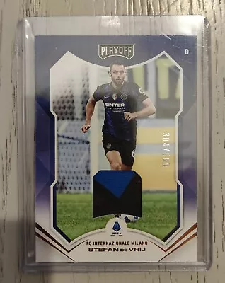 Panini 2021-2022 Chronicles Playoff Kit Relic Stefan By Vrij Inter 304/500 • £13.40