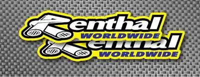 2x 6  Renthal Yellow Decals Sticker Logo Enduro ATV Quad MX Banshee Sponsor • $4.99