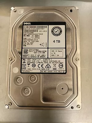 Hgst 4tb 3.5  12g Sas Enterprise Grade Hard Disk Drive. Model: Hus726040als214 • $45