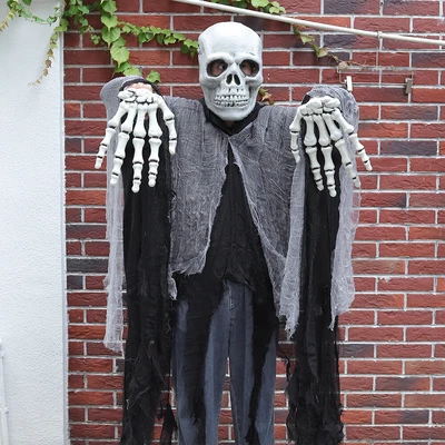 £30.95 • Buy Unisex Adult Halloween Skeleton Hooded Cloak Costume Cosplay Headgear Hands Suit