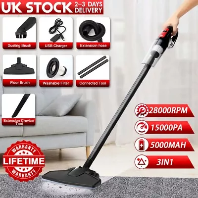 Upright 3 In1 Cordless Vacuum Cleaner Stick Powerful Wireless Vacuum Handheld UK • £20.89