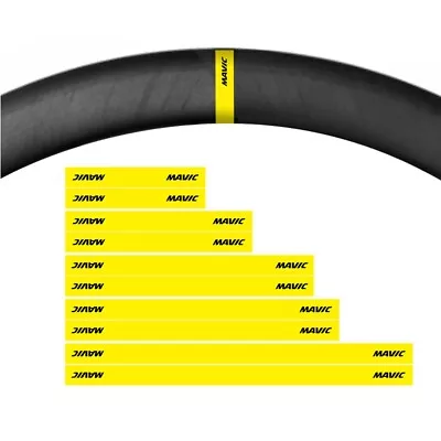 Mavic Yellow Mark Wheel Stickers For Road Bike Bicycle Rim Cycling Decals • $13.84