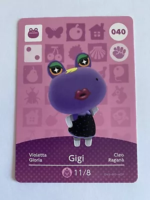 040 GIGI Animal Crossing Amiibo Card #040 Authentic ACNH • $4.20