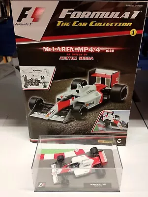 F1 Car Collection #1 Ayrton Senna McLaren MP4/4 1988 With Magazine • £12.99