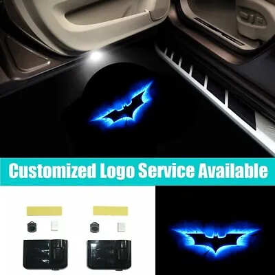 $17.99 • Buy 2x Blue Dark Knight Batman Logo Car Door Projector Shadow LED Welcome Light