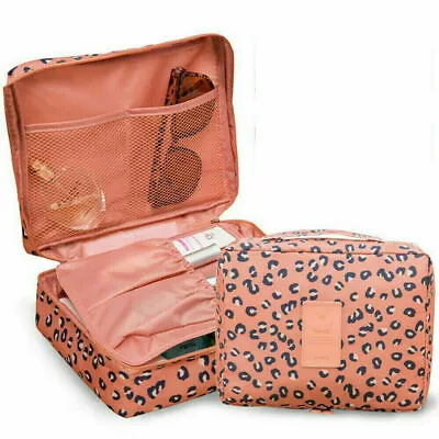£4 • Buy Womens Cosmetic Toiletry Case Handbag Wash Pouch Zip Makeup Organizer Travel Bag