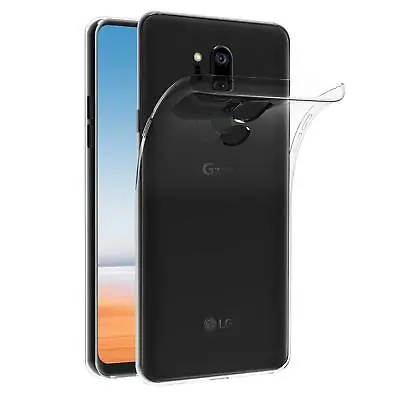 For LG G7 ThinQ Rubber Case Crystal Clear Soft Silicone TPU Gel Back Phone Cover • £2.99