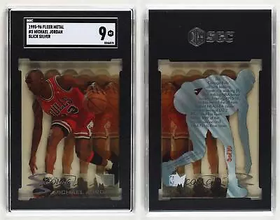 1995-96 Fleer Metal Slick Silver Michael Jordan #3 SGC 9 MINT HOF • $341.10