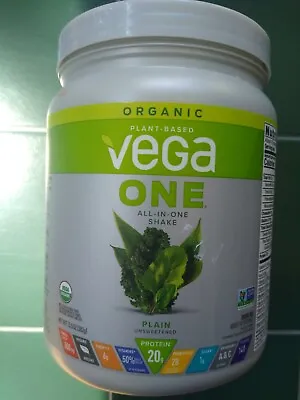 Vega One Organic All In One Shake Mix Plain 12.2oz Plant-Based • $10.95