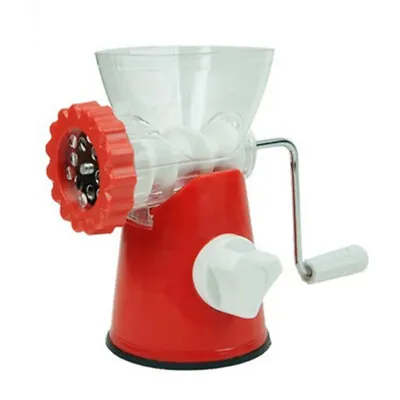 Food Grinding Mincing Machine Manual Meat Grinder Pearlescent • £13.43