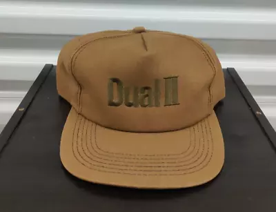 Vintage 90's K Products Dual II Brown Canvas Trucker Snapback Hat Cap USA Made • $15.99