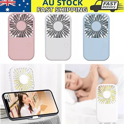 $13.99 • Buy Portable Hand-held Desk Fan Cooling Cooler USB Air Rechargeable Pocket Mini Fan