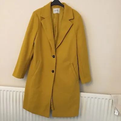 George Mustard Yellow Coat Size 16 • £14.99