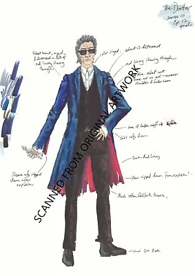 £9.50 • Buy Doctor Who S10 Costume Designer Illustrations - Limited Signed Print A4 Artwork
