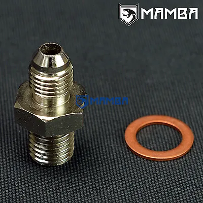 MAMBA Turbo Oil Feed Adapter Fitting Kit For VOLVO 740 940 TD04H-13C 49189 • $16.88