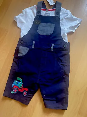 £12.50 • Buy Bluezoo/ Debenhams Baby Boy Dungarees/bodysuit Outfit 18-24 Months BNWT