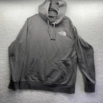 North Face Hoodie Mens Large Gray Long Sleeve Hood Pockets Casual Outdoors Fit • $19.88