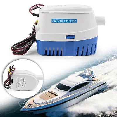 1100GPH 12V Boat Marine Automatic Submersible Bilge Auto Water Pump Float Switch • $38.40