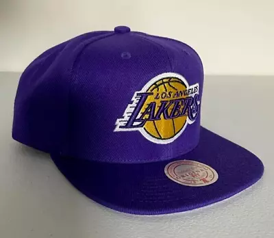 Los Angeles Lakers Mitchell & Ness Snapback NBA Authentic New Purple Cap • $19.99