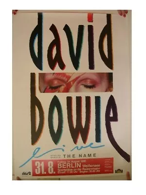 $149.99 • Buy David Bowie Poster Concert Berlin 1990