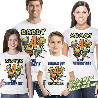£13.09 • Buy Ninja Turtles Birthday Shirt - TMNT Birthday Shirt - Personalized With Any Age