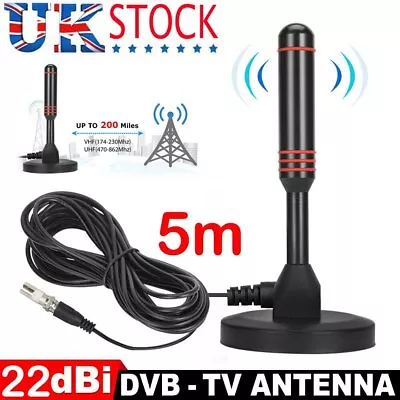 £16.99 • Buy 22dBi Digital Freeview Antenna Truck Boat Campervan Gain DVB-T TV Aerial Car UK