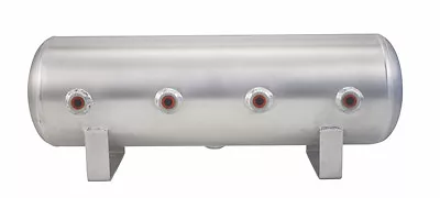 Air Lift 2.5 Gallon RAW FINISH 5 1/4  Port  Aluminum Air Tank Air Ride - 12958 • $150.10