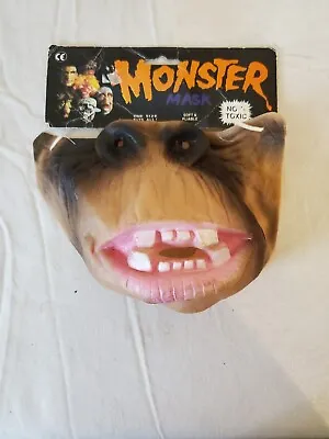 Half Face Goofy Monkey Funny Fancy Dress Latex Mask  Halloween • $10