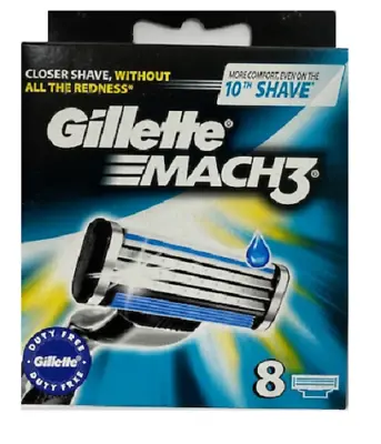 Gillette Mach3 Refill Cartridge Razor Blades For Mach 3 8 Count  • $14.99