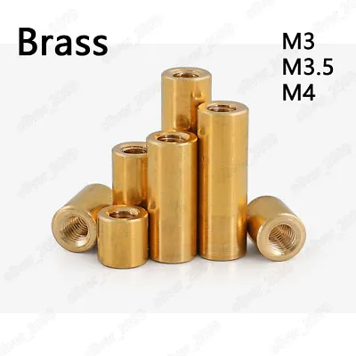 Brass Lengthen Round Nuts Standoff Spacer Pillar M3 M3.5 M4 • £56.34