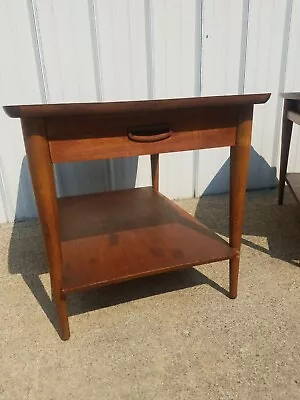 Lane End Table Mid Century Modern 2 Tier With Drawer Style 1038-05 Vintage MCM • $141.14