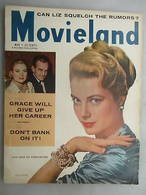 Movieland Magazine - May 1956 Issue - Grace Kelly Cover • $9.99