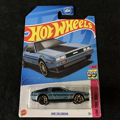 Hot Wheels | DMC Delorean Blue | HW The 80s | 101/250 | 8 Of 10 2021 • $2.49
