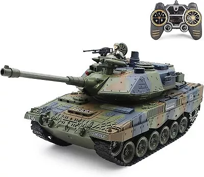 Fistone RC Tanks With Bullet Launch Function 1:18 Scale German Leopard Army 2... • $172.58