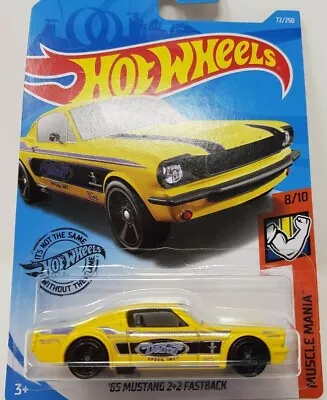 Hot Wheels Diecast Car 65 Mustang 2+2 Fastback - Super Vehicle Car New Sealed • £8.99