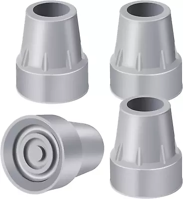 Heavy Duty Rubber Crutch Tips 4-Pack 7/8 Inch Upgrade • $20.43