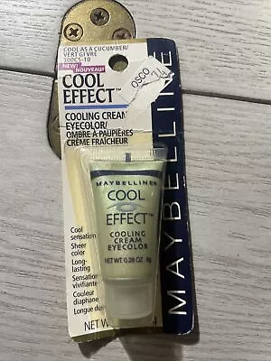 Vintage Maybelline Cool Effect Cooling Cream Eye Color COOL AS CUCUMBER • $45.99