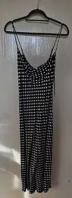 Zara Polka Dot Cowel Neck Midi Dress • £15
