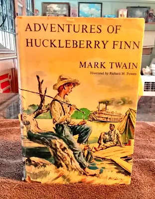 Adventures Of Huckleberry Finn By Mark Twain W/Dustjacket 1954 Great Shape • $9.31